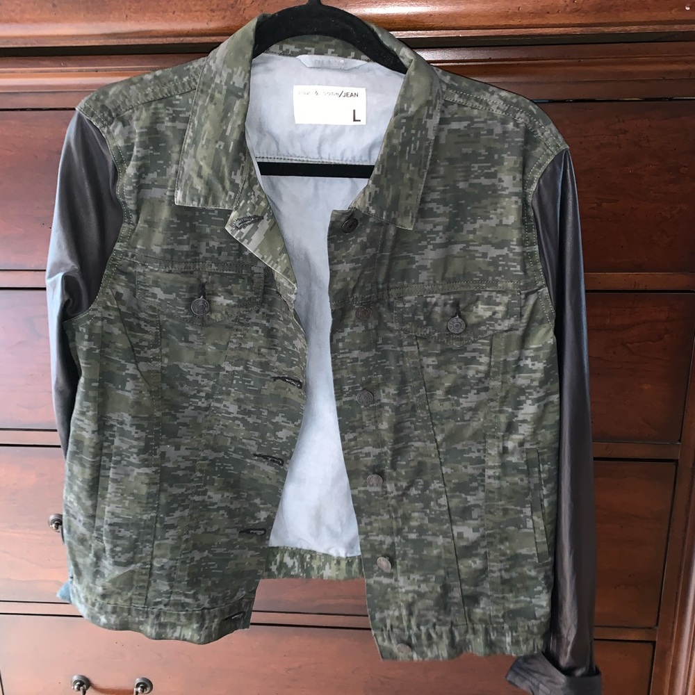 rag & bone camo “jean jacket”
